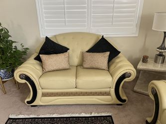 Sofa, Love Seat And Single Seat Leather