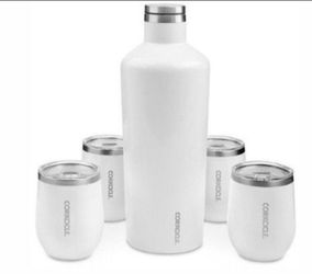 BNIB Corkcicle Tumbler & Canteen Set - White