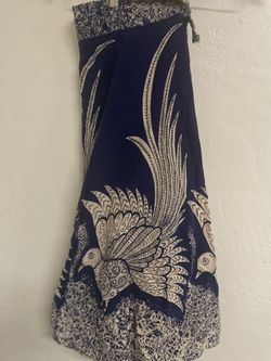 Vintage Peacock Wrap Skirt