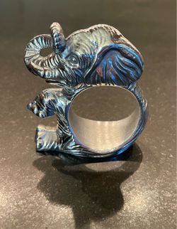 Arthur Court Elephant Napkins Rings