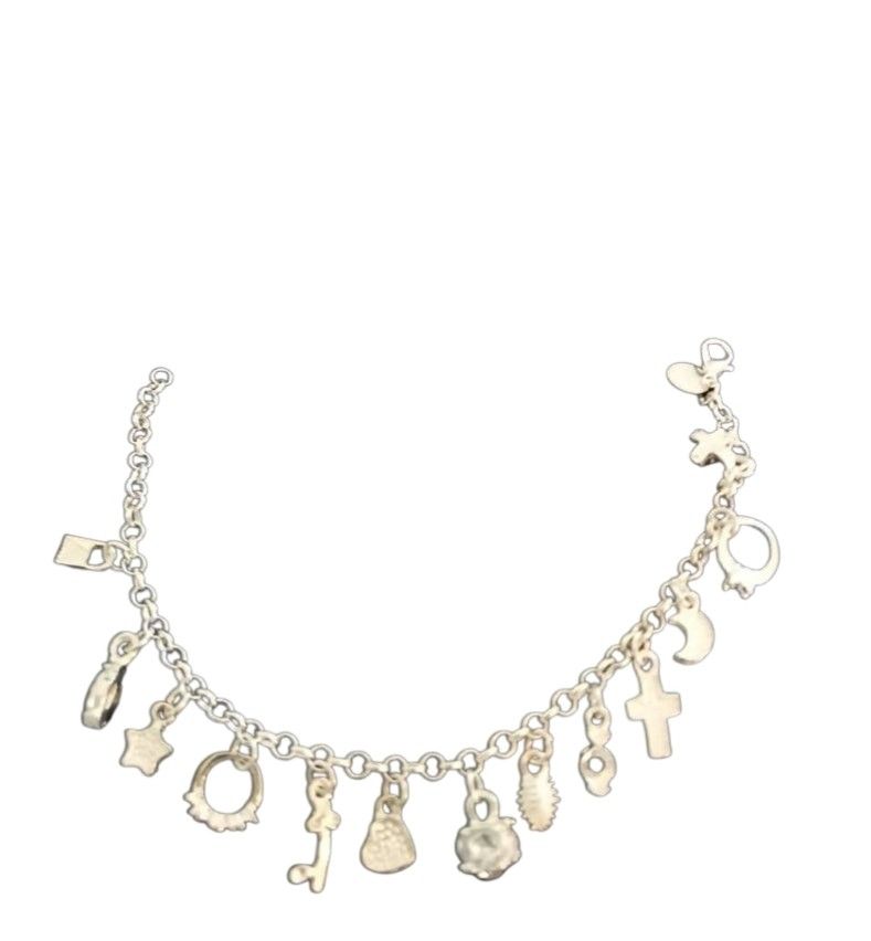 Sterling Silver 925 Charm Bracelet 