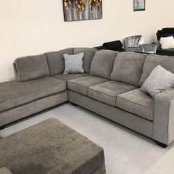 Altari Alloy Grey 2-Piece Sectional with Chaise by Ashley 