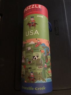 Children’s Puzzle and Poster - USA by Crocodile Creek