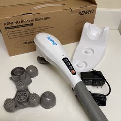 RENPHO Handheld Wireless Rechargeable Massager for Deep Tissue Percussion Full Body Massage