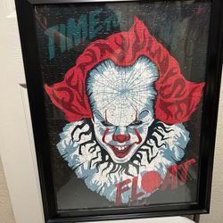 It Chapter Two Pennywise “Time To Float” Puzzle Picture Frame Art