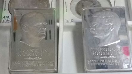 8999 genuine solid presidential silver bars $300 each