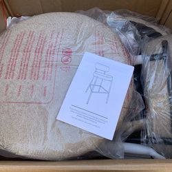 24'' Bar Stools Set of 2, for Kitchen Island. Light Brown