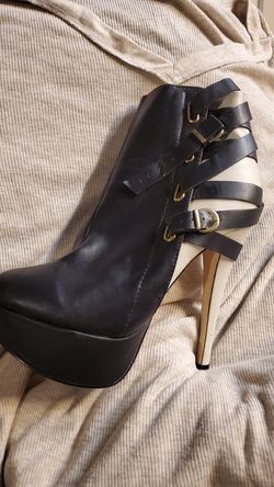 Black and Cream Bootie