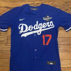 Ohtani 2025 World Series Stiched Blue Dodger Jersey