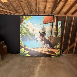 8*8 Pirate Backdrop Birthday Decoration Wall Sale 