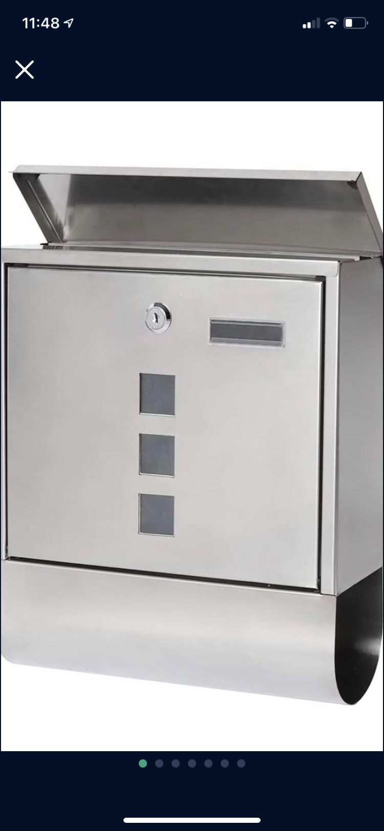 Mailboxes (Stainless Steel) Buzones de correo de acero.