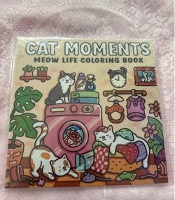 Cat Moments Meow Life Coloring Book