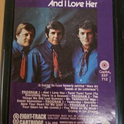 And I Love Her 8 Track Cartridge