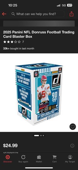 Donruss NFL 2025 Blaster Box