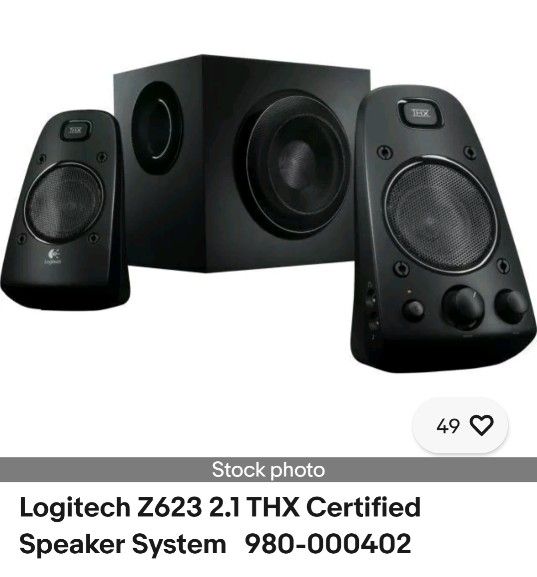 Logitech Z623 THX Certified 2.1 Stereo Speaker System