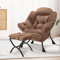 Lazy Chair with Folding Ottoman