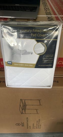 Toddler Bed/Crib Fitted Mattress Pad Cover