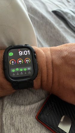 Apple Watch series 11 with case and data