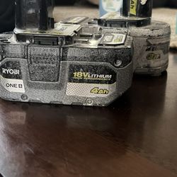 Ryobi 18V Batteries - 3AH & 4AH 