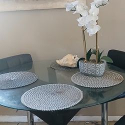 Glass Table Elegant. No Chairs