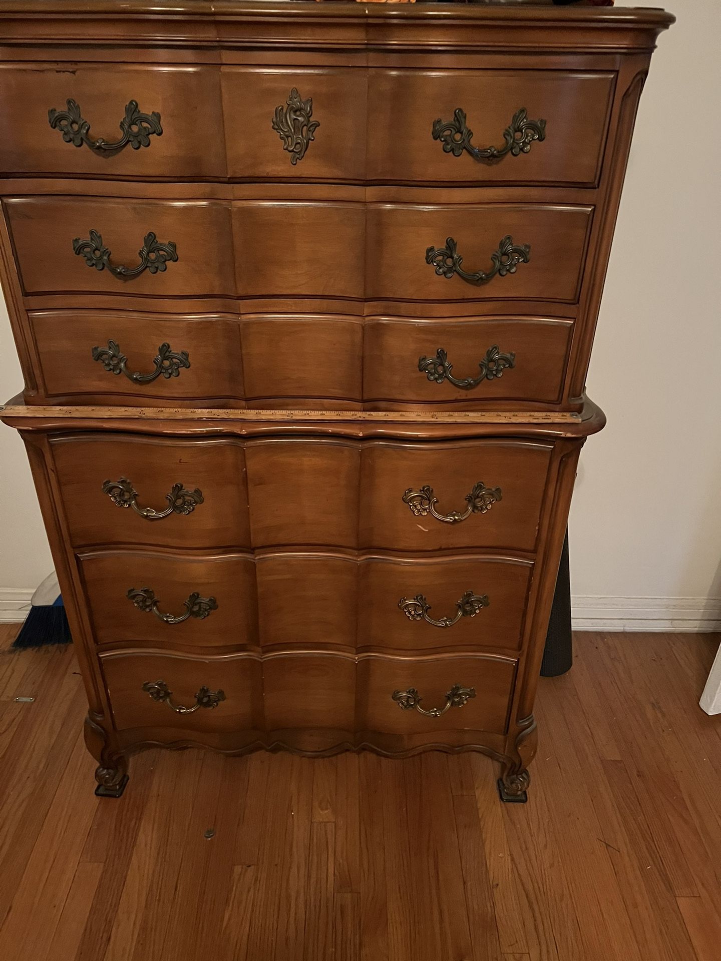 Gorgeous French Provincial White Furniture Co Highboy Dresser