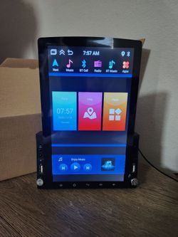 10.1 inch Vertical Screen Android Car Radio Audio Video Stereo Receivers for 2Din with WiFi BT Mobile Phone Interconnection GPS Navigation SWC