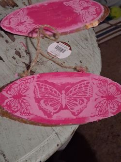 Hand painted wooded slide