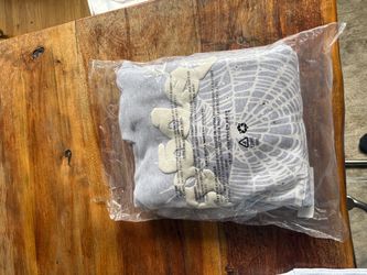 Grey spider hoodie