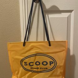 Scoop Shore Club Yellow And Blue Shoulder Bag Carry Storage Tote