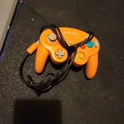 Nintendo gamecube Orange Controller For Parts