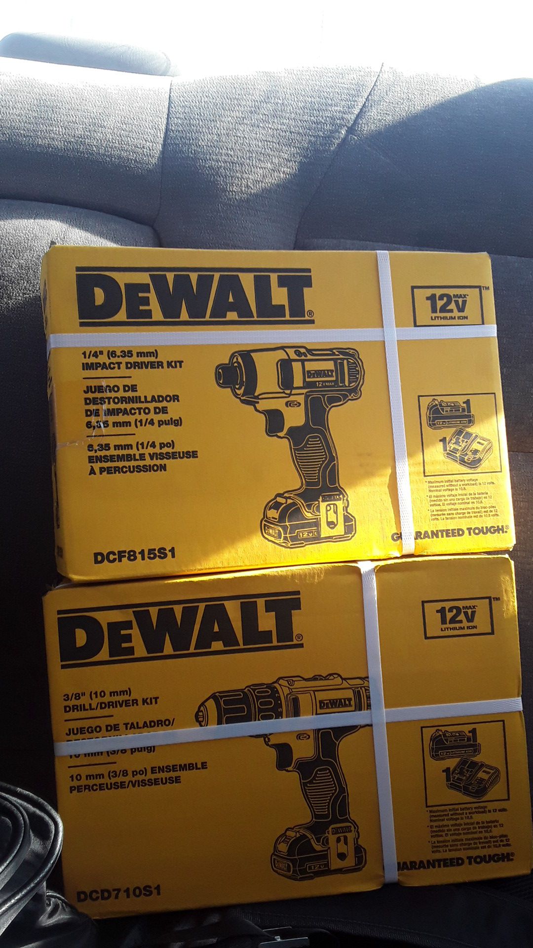 Dewalt impact drill/driver kit both brand new