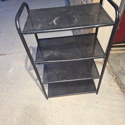 Black Metal Shelf Unit