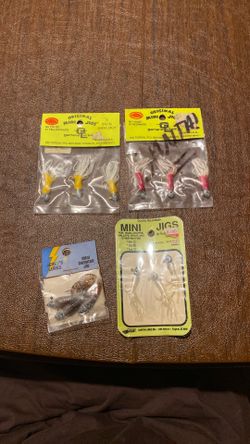 Vintage Crappie / Panfish Mini Jigs - 4 Unopened Packs
