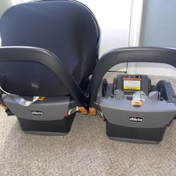 Chicco Car Seat and 2 Bases