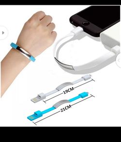 Portable Colorful Mini Bracelet USB Cable Mobile Phone Fast Charger Cable Adapter for iPhone 8 X XS XR 6 USB Charging Data Cord