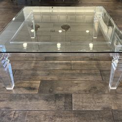 Lucite premium acrylic coffee table