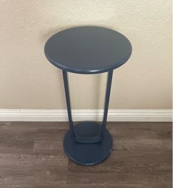 Round Side Table Indigo Blue