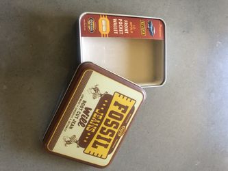 Fossil wallet metal case