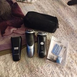 3 Shavers 2 Norelco 1 Remington 