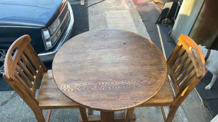 Tall two chair  table