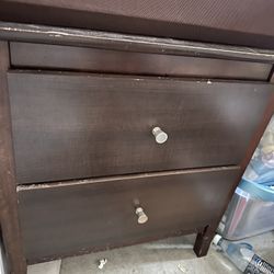 Two Drawer Side Table