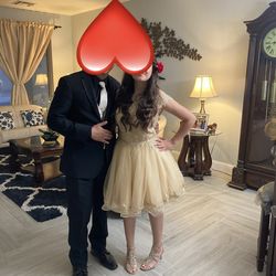 Gold Dress Prom Or XV Dama Dress