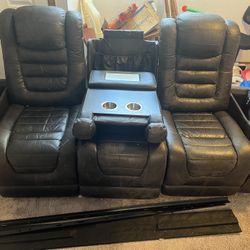 FREE Recliner Sectional With USB Ports