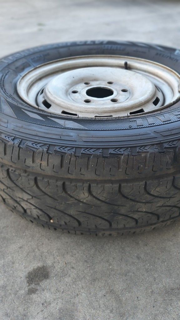 16"-6 Lugs Spare Rim With Tire.