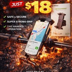 🔥 UNIVERSAL BICYCLE PHONE MOUNT – ONLY $18 🔥