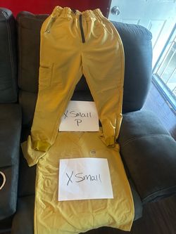 Yellow Scrub Set XSmall Top and Pants