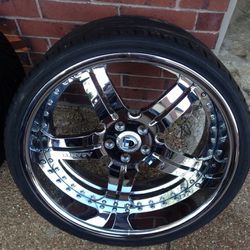 Asanti AF 135 22” 3 Stage Rims with Tires