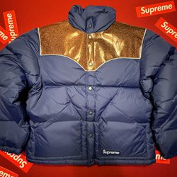 Supreme Glitter Yoke Down Puffer Jacket