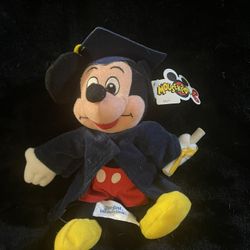 Graduation Mickey Beanie Baby 