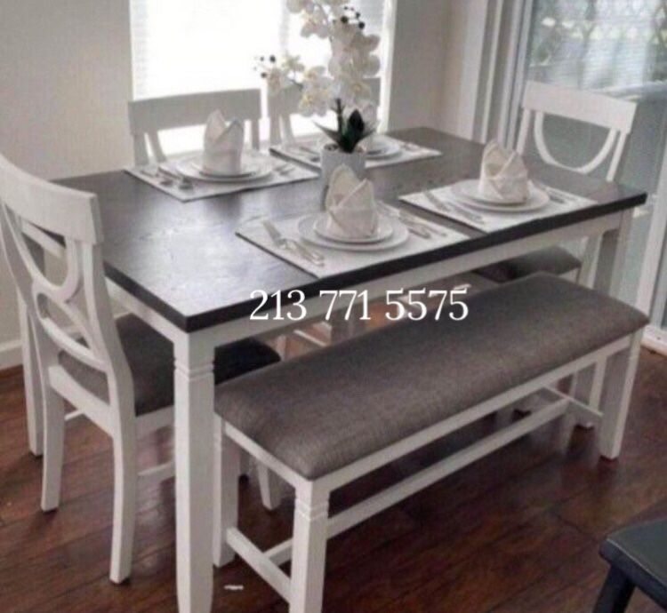 Beautiful 6-Pc Dining Table Set No Tax ‼️